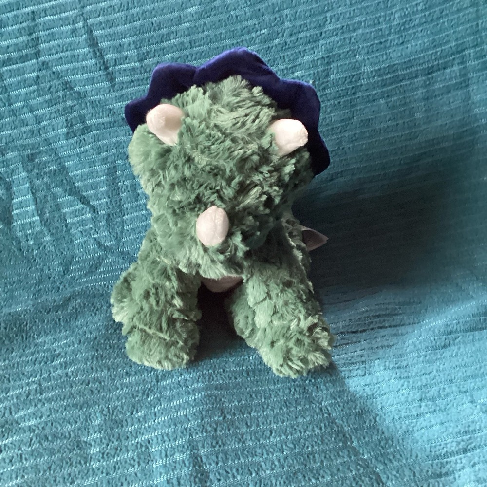 2024 Carters Just One You Triceratops Green 8" Plush Stuffed Animal Baby Toy